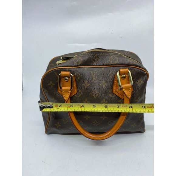 Louis Vuitton Manhattan PM Brown Tote Handbag - Picture 4 of 16